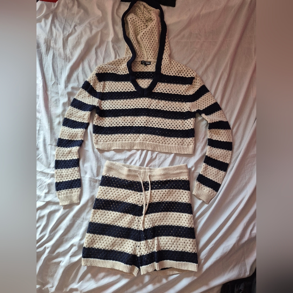 Fashion Nova Cream Knit Set